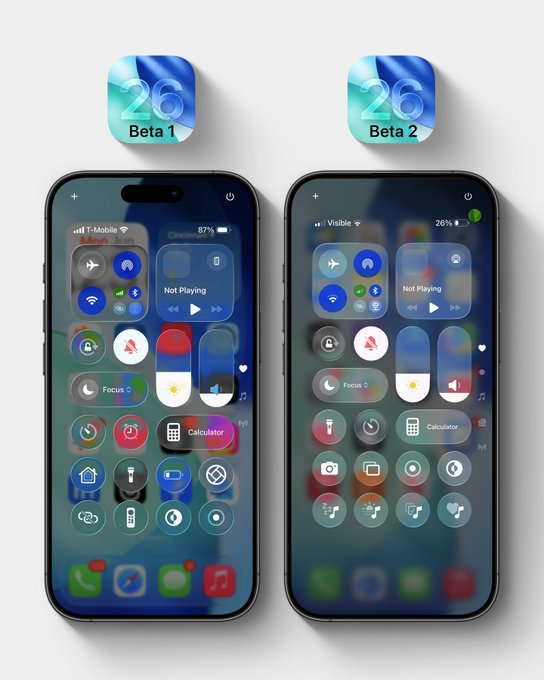 آبل تُطلق النسخة التجريبية الثانية (Beta 2) iOS 26 1 iOS 26